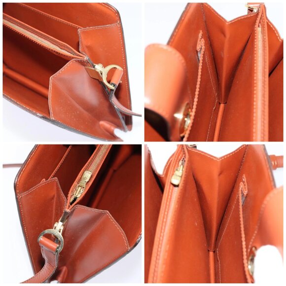 LOUIS VUITTON Epi Capuchin Shoulder Bag Brown M52343 LV Auth 92756 - Picture 16 of 16